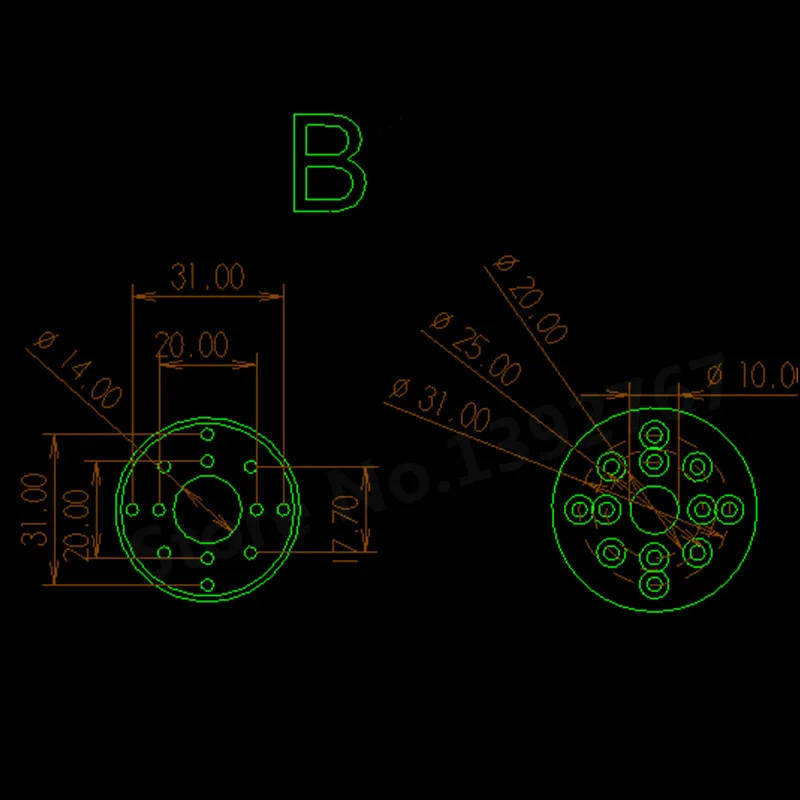 Алюминиевое 12 38 дюймовое скоба винта держатель сиденья двигателя CW/CCW лопастное
