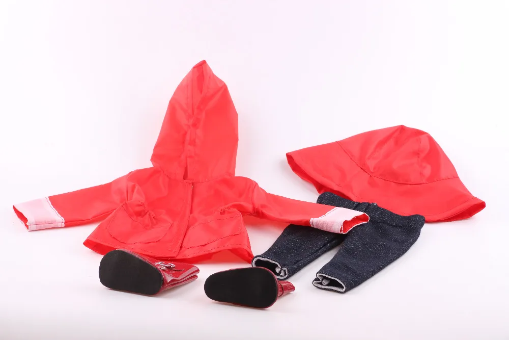 

Three sets of dolls, including hats, clothes, pants. For 18 inch American doll accessories, is the best gift for children!