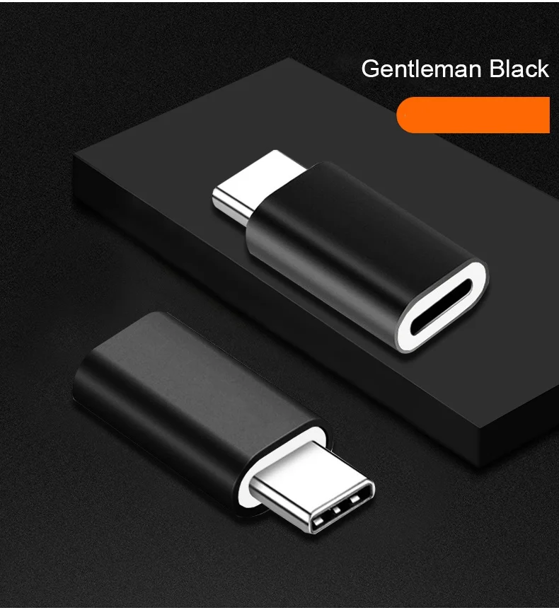 Адаптер для зарядного устройства с разъемом Lightning Female to type-C USB-C с разъемом type-C из алюминиевого сплава для Xiaomi huawei Vivo