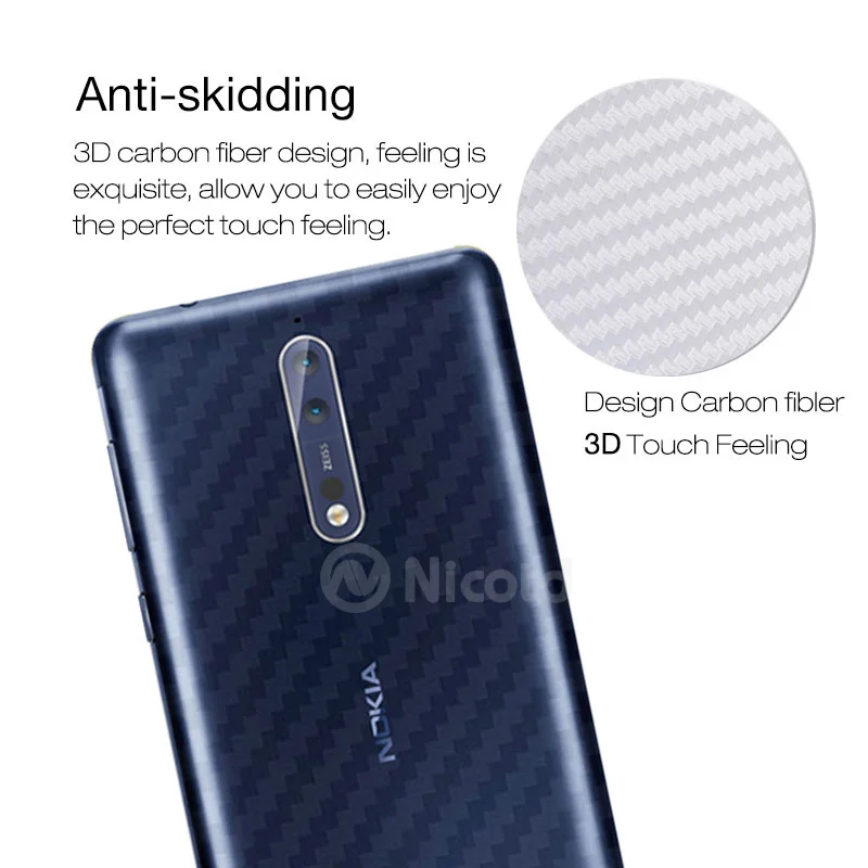 3 шт./лот защитная пленка для телефона Nokia 8 Sirocco 7 Plus защита экрана из углеродного
