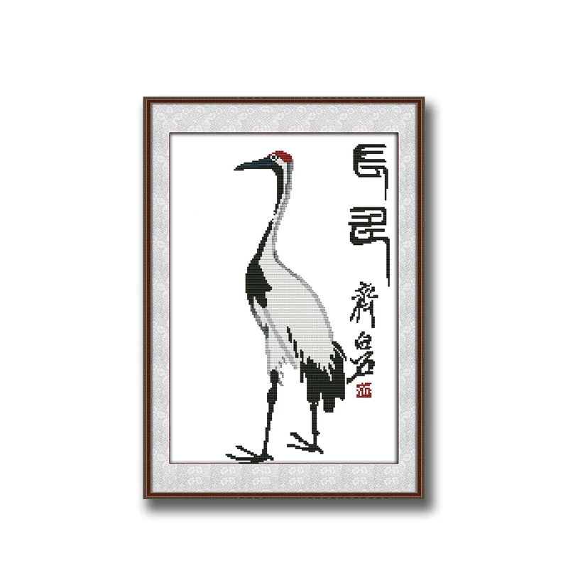 Коронный кран Qi Baishi Декор узоры 14CT 11CT Счетный набор крестиков вышивки для