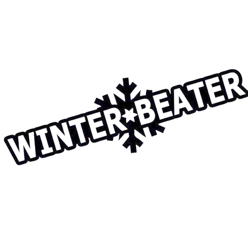 18*7 1 см шт. зимние белое Стикеры забавные Winterbeater опускается на автомобильное