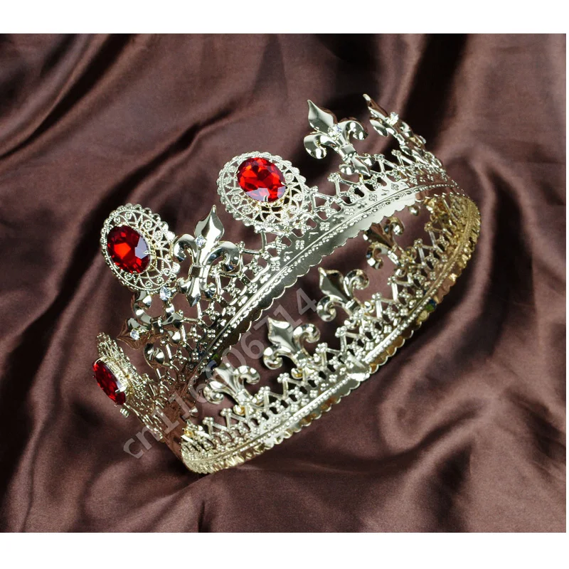 Ручной работы Королевский Король Свадебная Корона невесты диадемы и короны queen