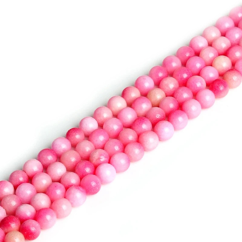 Персик камень аксессуары к ювелирным украшениям DIY полу-Готовые Бусины Шарик