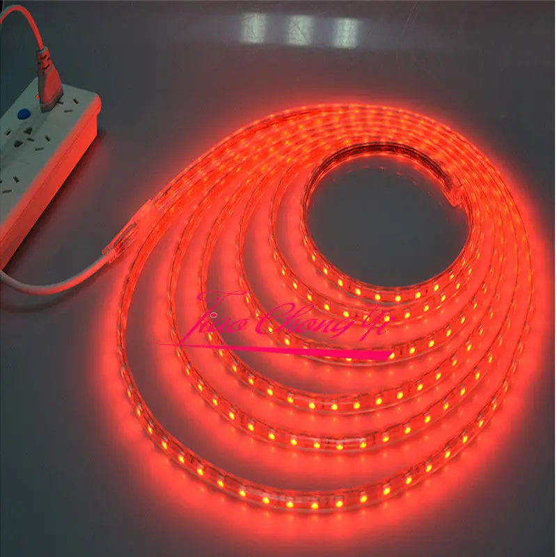 220В 5050 RGB силиконовая трубка Светодиодная лента наружное украшение 24Key Controlle|5050