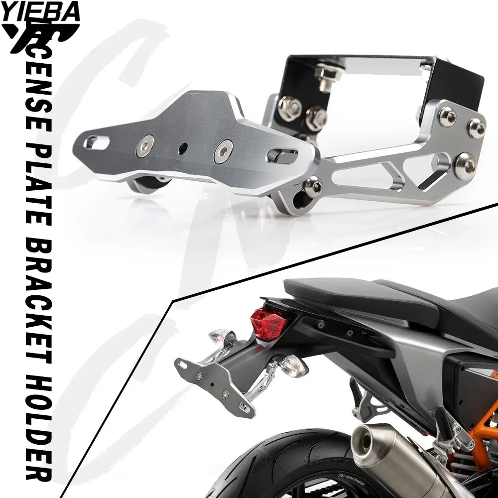 Кронштейн номерного знака мотоцикла держатель для Yamaha Tmax 500 530 XJR 400 1300 KTM Duke 390 125 200