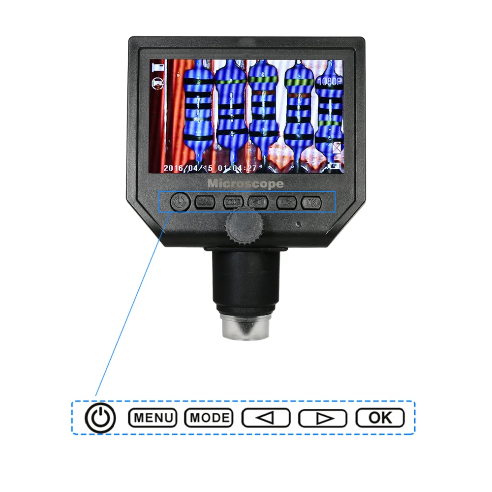 600x 3.6MP USB Digital Electronic Microscope LCD Display VGA with 8 LED Stand for PCB Motherboard Repairing +Stand | Инструменты
