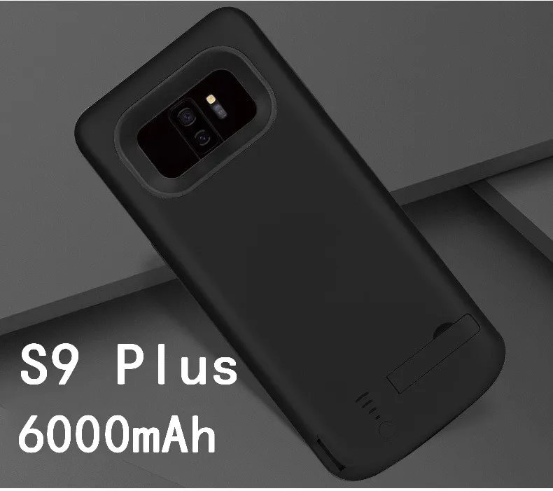 S9P-Black Тонкий ударопрочный чехол для зарядки аккумулятора 6500 мАч для samsung Galaxy S8 S9 Plus Note 8 Внешний перезаряжаемый внешний аккумулятор - Цвет: S9P-Black