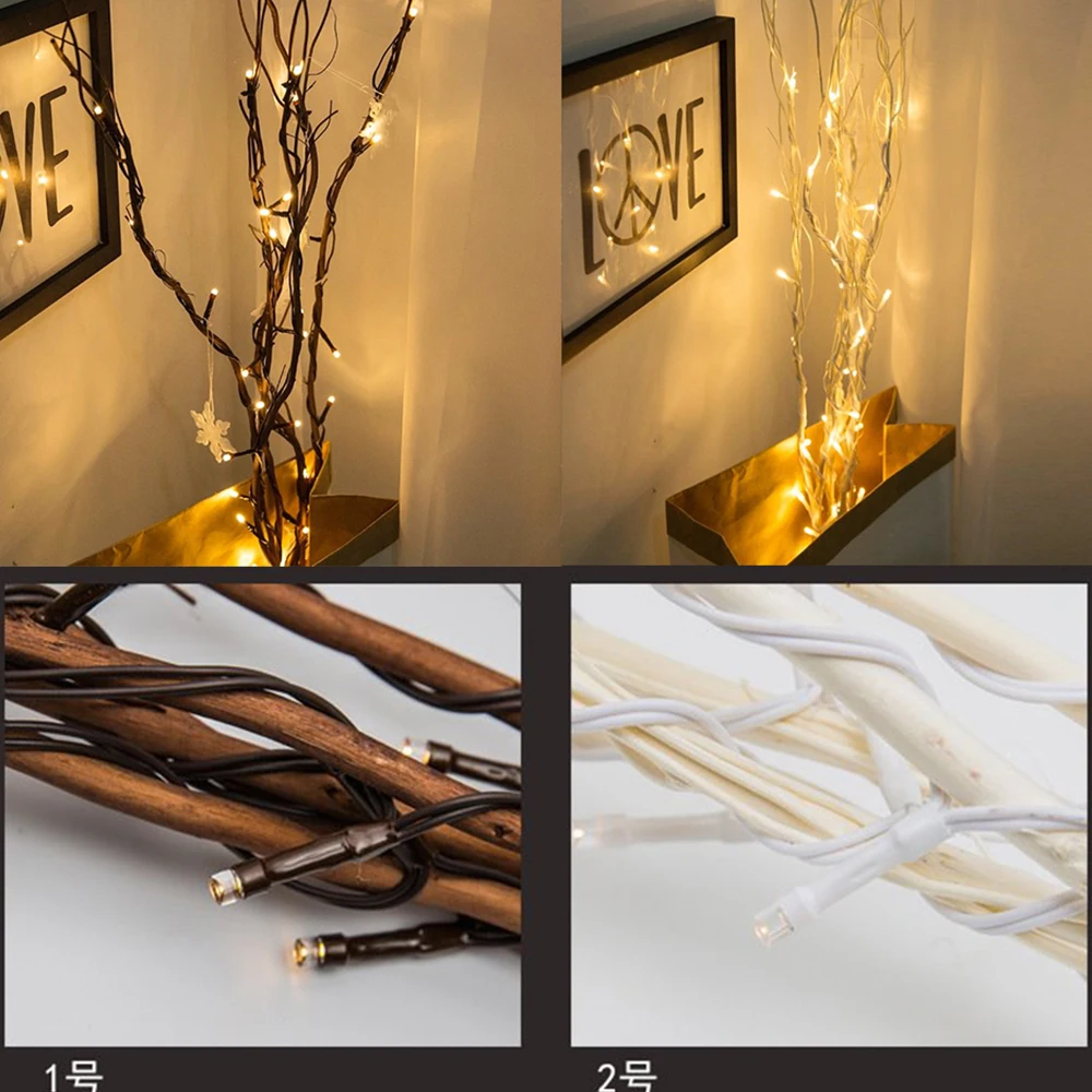 36 дюймов 40LED Willow Twig световая ветка для домашнего украшения USB штепсельная вилка и