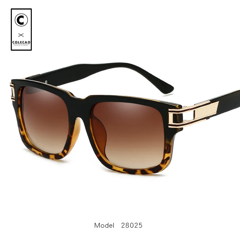 CCOLECAO Мужская Sunglasse квадратный Винтаж Пластик солнцезащитные очки аксессуары для