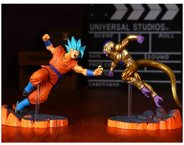 2 шт. Dragon Ball Z Goku фигурка игрушки Супер Саян Гоку бои Веджета Фриза Модель