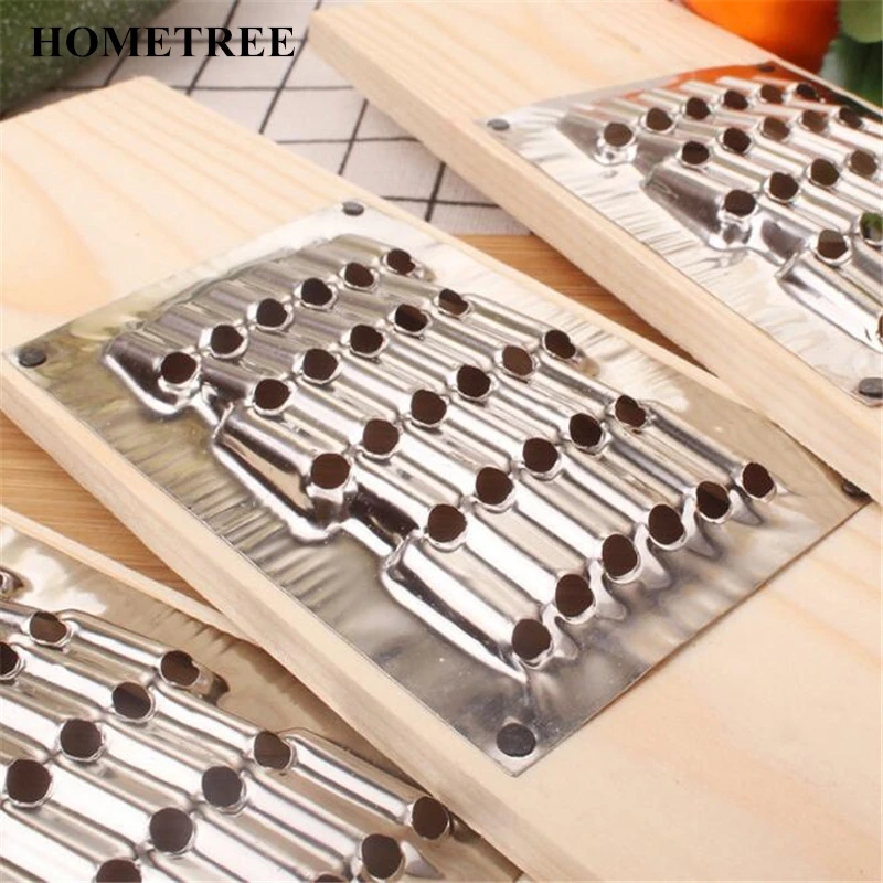 

HOMETREE Multi-function Vegetable Cutter Wooden Stainless Steel Vegetable Chopper Slice Shred Cucumber Carrot Kitchen Tool H703