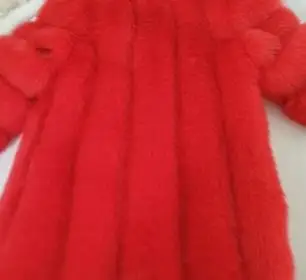 red Wmwmnu, длинный рукав, зимнее женское пальто с искусственным мехом, куртка, меховое пальто, женская одежда, толстое теплое пальто из лисьего меха размера плюс 4XL - Цвет: red