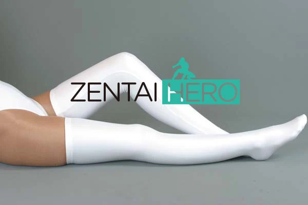 ZentaiHero стиль Высокое качество лайкра спандекс для взрослых дешевая цена! Сексуальные колготки Длинные чулки Хэллоуин 4 цвета 17020307 - Цвет: Белый