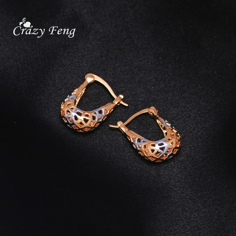 Золотые для ушей GUVIVI из нержавеющей стали модные элегантные женские серьги