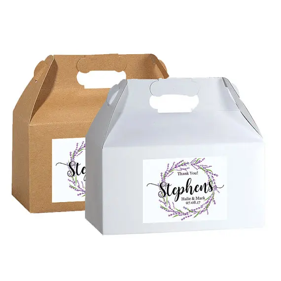 Персонализированные Добро пожаловать наклейки на коробку Свадебные мешок