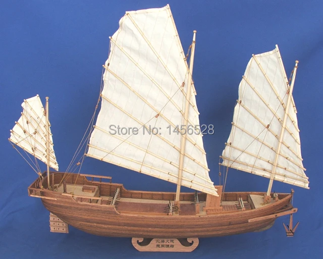 Все новая версия деревянная модель лодки деревянная шкала model1/62 китайский парусный спорт масштабная Монтажная модель судостроении, школьный комплект лодка корабль