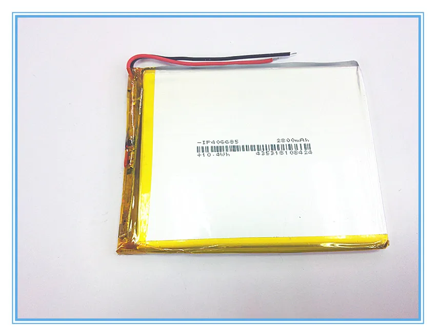 

Free shipping A new article 3.7 V lithium polymer battery 2800 mah 406685 ma tablet battery