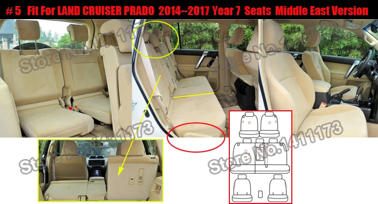 Льняные чехлы для сидений, автомобильные аксессуары для Toyota Land Cruiser Prado, Набор чехлов для сидений автомобиля на заказ, черные чехлы для сидений
