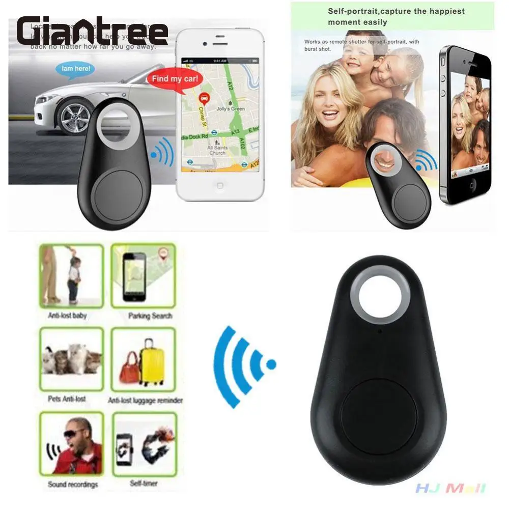 Giantree черный 3 шт. беспроводной Bluetooth 4 0 сигнализация умный анти потерянный трекер