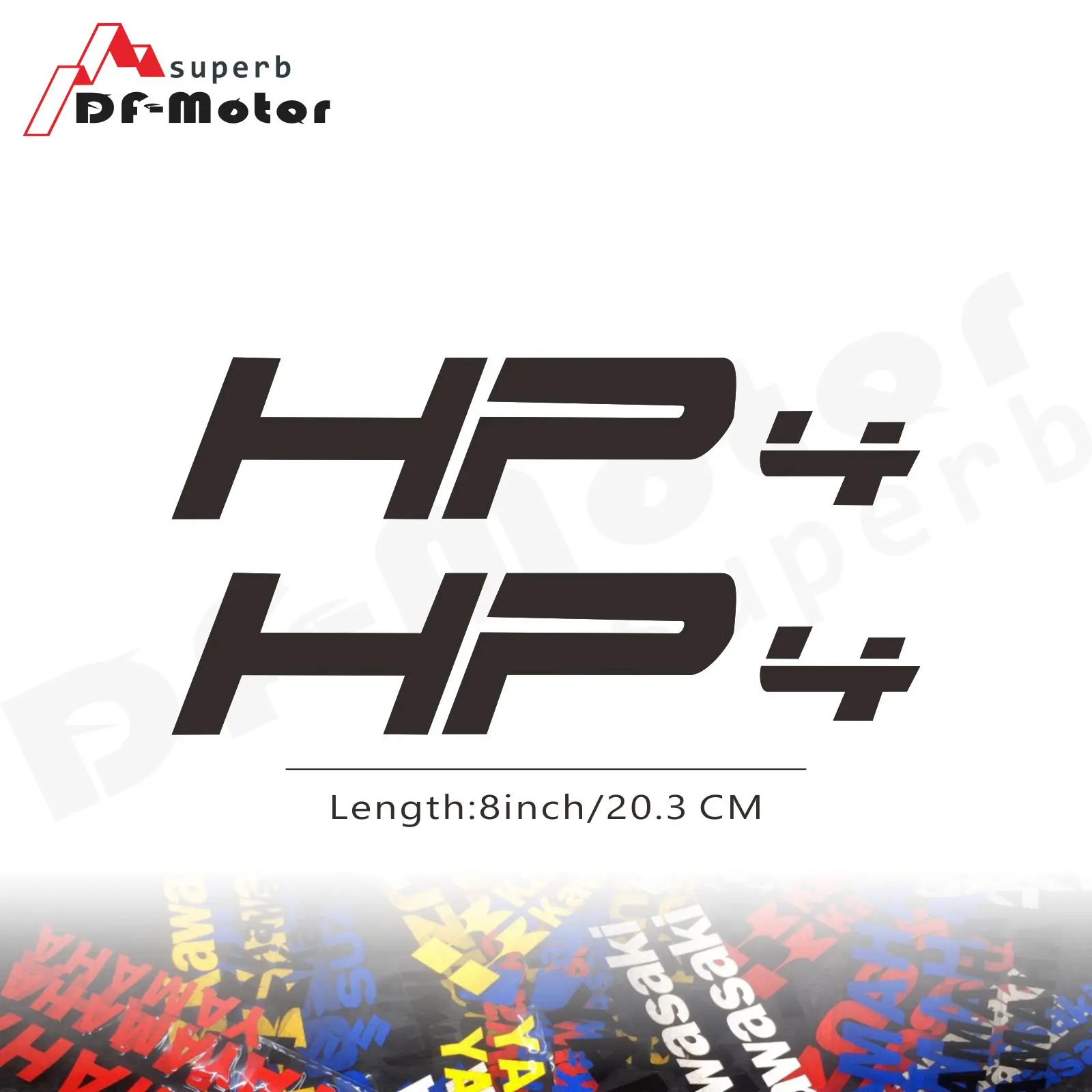 8Inch Reflective Sticker Decal Motorcycle Car Wheels Fairing Helmet For BMW HP4 HP 4 | Автомобили и мотоциклы