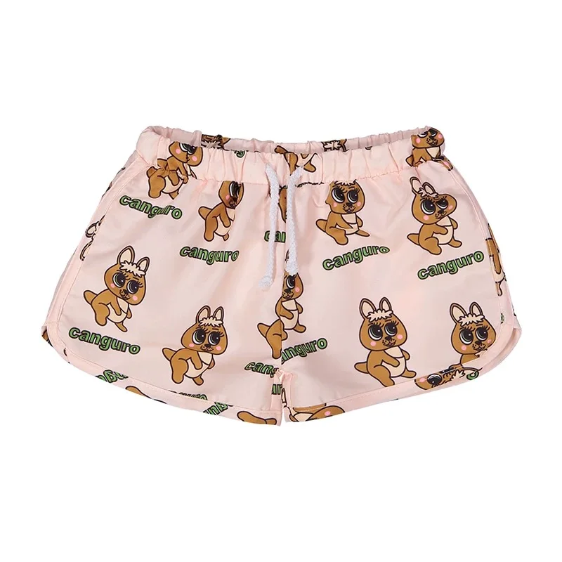 canguro trunks Детская одежда для купания; коллекция года; бренд Hugo; пляжный Цельный купальник с рисунком для девочек; летние детские костюмы в полоску для отдыха - Цвет: canguro trunks