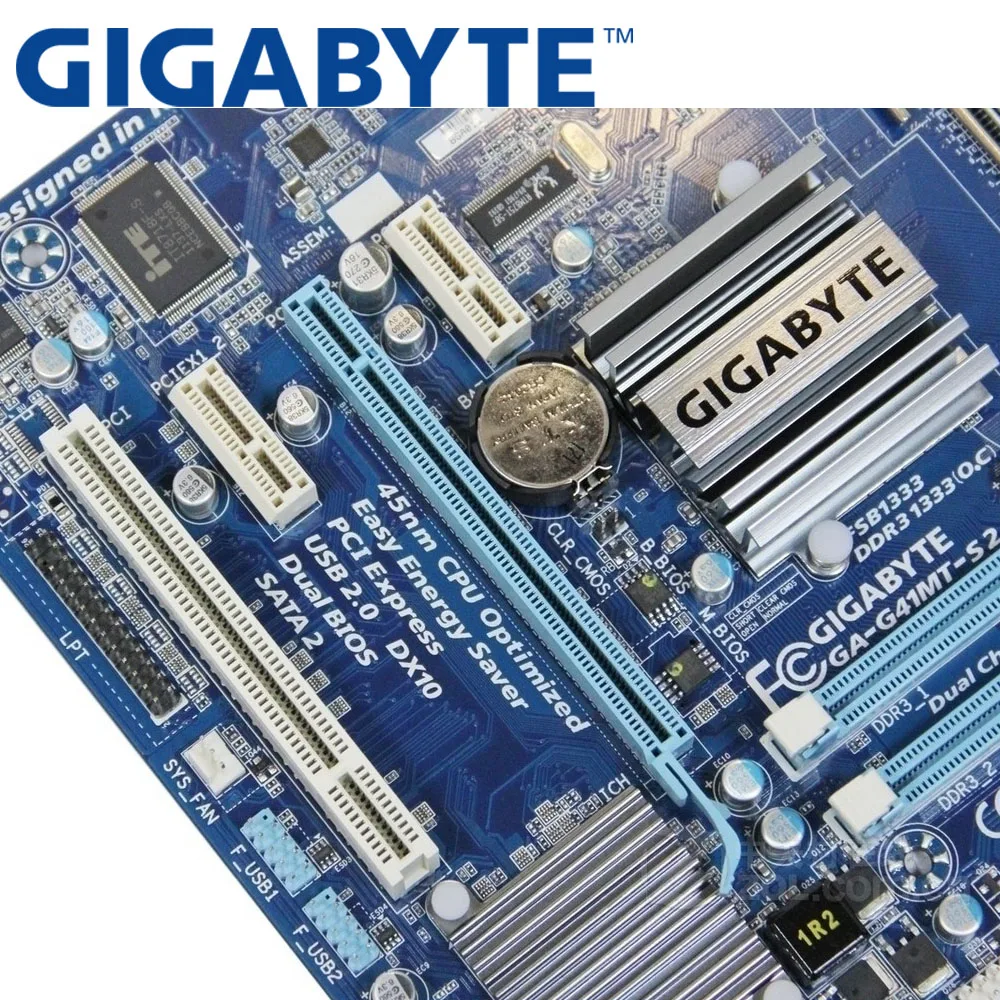 GIGABYTE GA G41MT S2 настольная материнская плата G41 Socket LGA 775 для Core 2 DDR3 8G Micro ATX