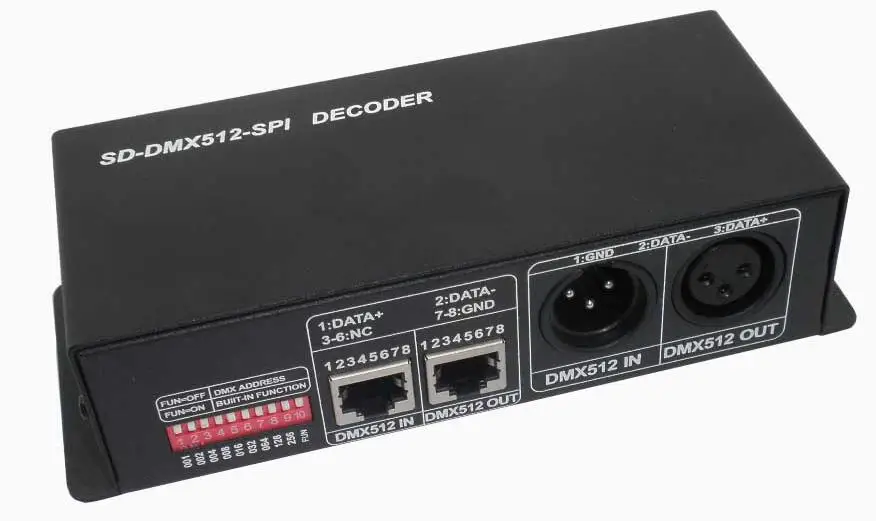 

LN-SDDMXCON-SPI-LV декодер сигнала SD-карты DMX; Вход сигнала dmx51; Выход сигнала SPI