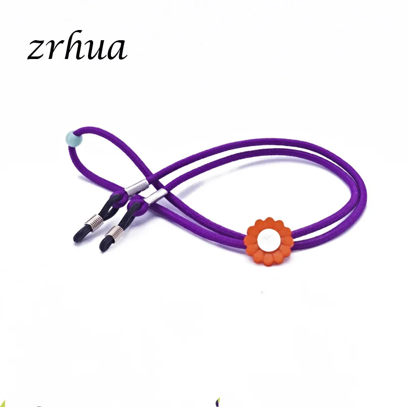purple ZRHUA детская стеклянная веревка для глаз Стекло для очков солнцезащитное стекло es цепочка для очков для чтения шнур держатель шейный ремешок ювелирные изделия Аксессуары для девочек - Цвет: purple
