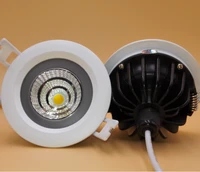 free shipping super 15w dimmable warm whitepure whitecold white recessed cob led ceiling down light waterproof ip65 ac85 265v