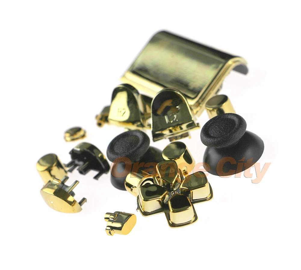 10 компл./лот ChengChengDianWan CUH ZCT2 JDM 040 Thumbsticks Dpad R1 L1 R2 L2 Кнопка Хром Полный пуговицы для ps4