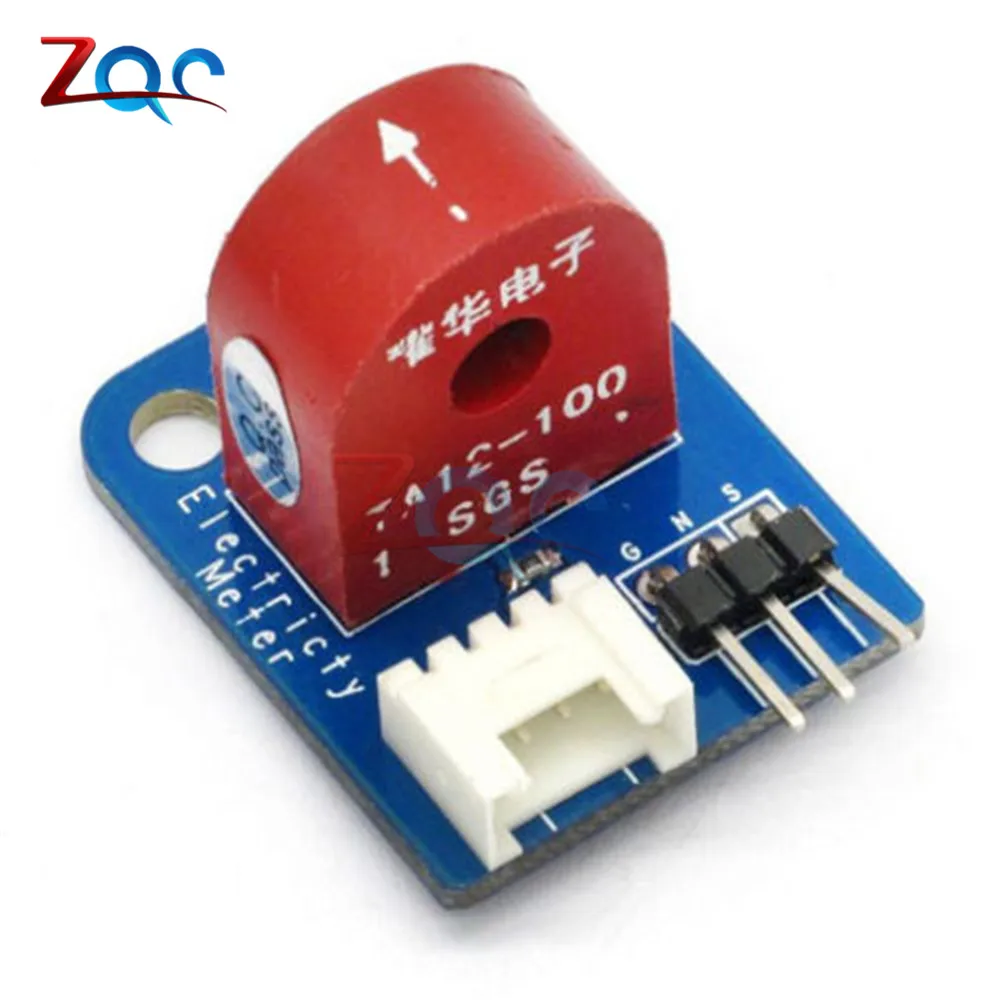 AC 5A Амперметр электричество сенсор модуль плата для Arduino аналоговый измеритель тока Модуль Кирпич 5 в I/O A12-100 трансформатор тока