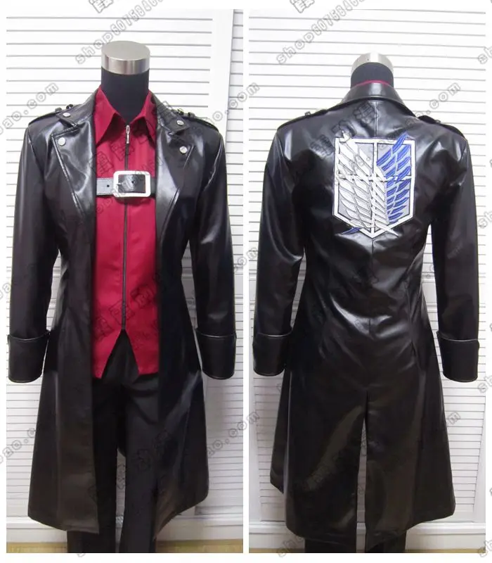 Аниме! Атака на Титанов Shingeki no Kyojin Rivaille Аккерман Крылья Свободы кожаный Cospaly