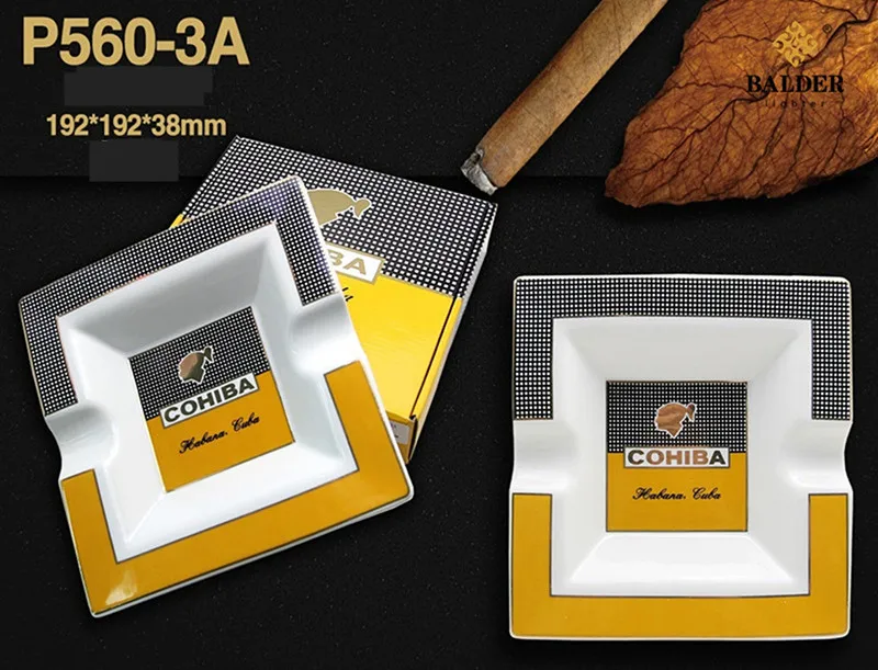 1 шт. керамическая пепельница для сигар подарочная упаковка|ceramic ashtray|ashtray cohibaash tray