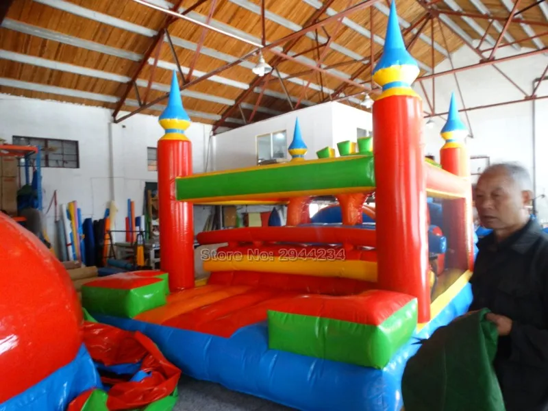 Коммерческий надувной путь препятствий Китай надувная горка для детей Батут