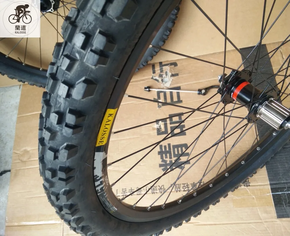 Колеса Kalosse DH шины + трубы колеса XC/AM 20 мм ступицы 32/36 H 26er горные | Спорт и