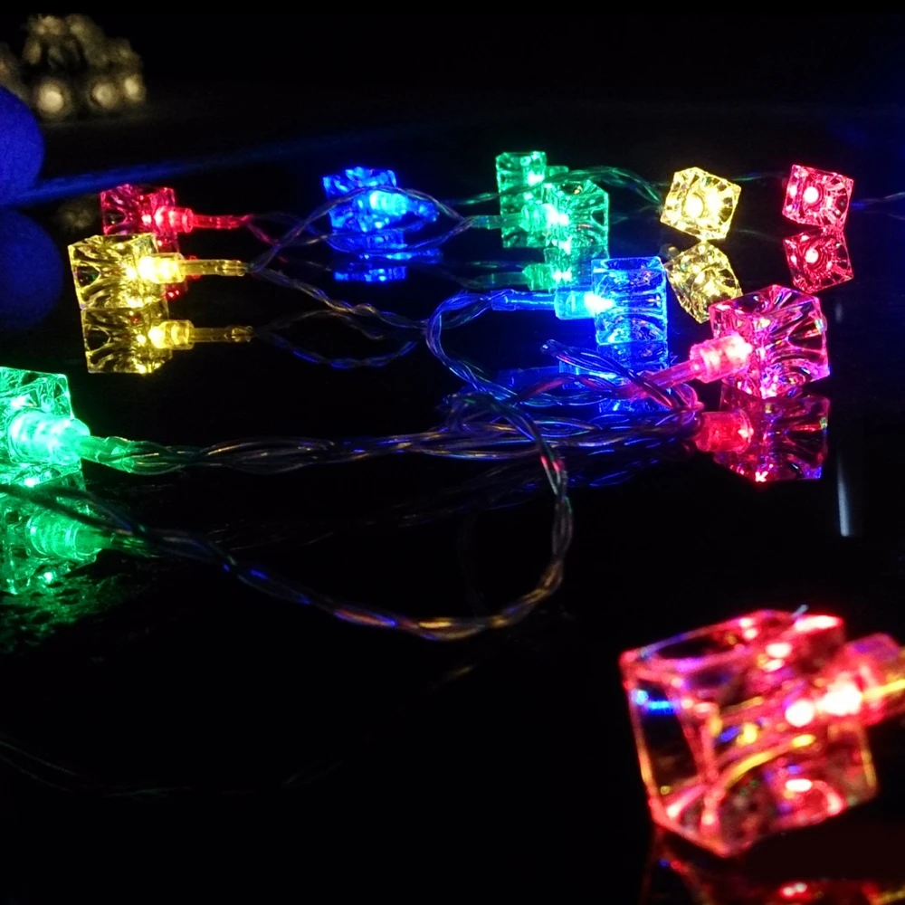 BRELONG Водонепроницаемый 4 м 28LED декоративные рождественские фонарики RGB ЕС Plug
