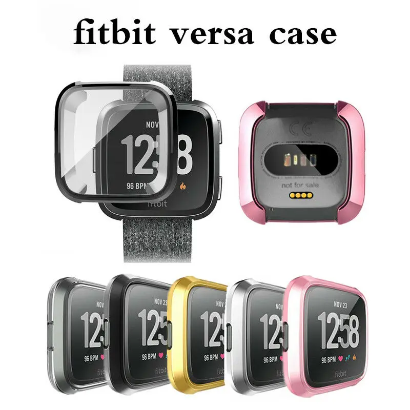 Ультратонкий силиконовый чехол для Fitbit Versa из ТПУ защитная рамка экрана умные