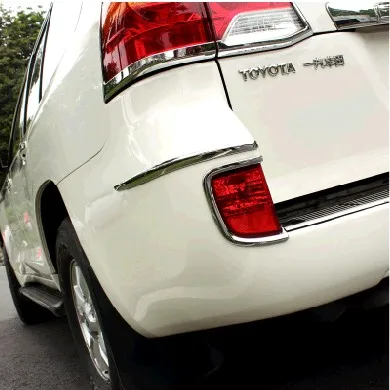 2 шт. хромированные задние противотуманные фары крышка Стайлинг планки для Toyota Land