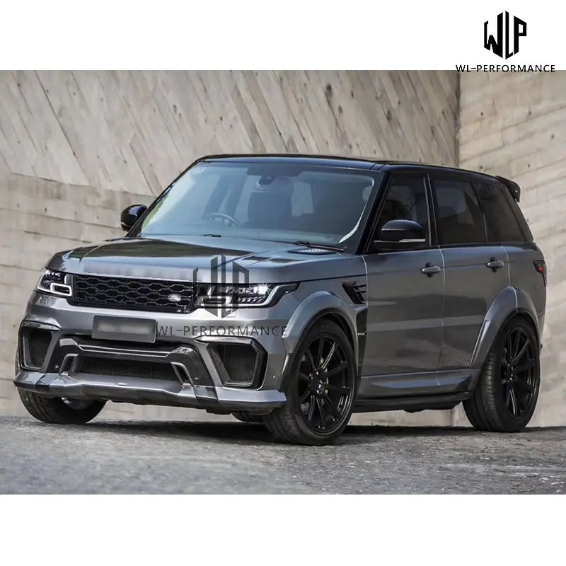 FRP Высокое качество FRP/углеродное волокно материалы кузова Комплект для Land Rover Range Rover широкий кузов автомобиля Стайлинг - Цвет: FRP