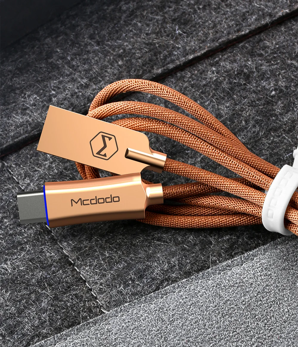 10 шт./лот MCDODO usb type C QC 3,0 Быстрая зарядка USB C кабель для передачи данных телефон зарядное устройство для samsung S9 huawei Авто отсоединить кабель