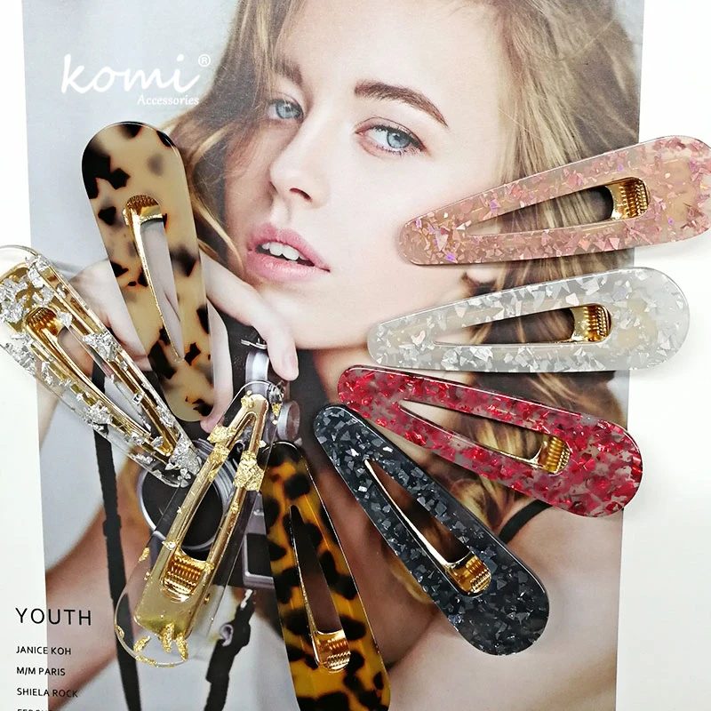 Коми 2 шт./компл. уксусной кислоты заколка для волос Для женщин нарисованной