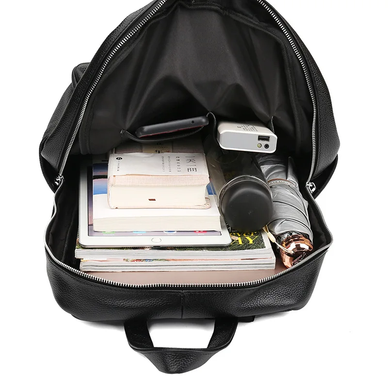 Новый бренд 100% из натуральной коровьей кожи Мужские рюкзаки Модные зимние сапоги