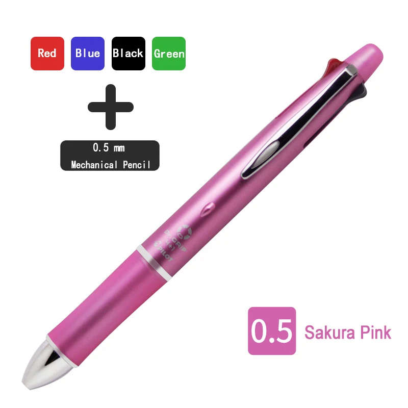 05 Sakura Pink Pilot Dr. Grip 4+ 1 многофункциональная ручка KUMAMON Limited гелевая ручка Acro чернила 0,5 мм механический карандаш японские канцелярские принадлежности Школьные ручки - Цвет: 05 Sakura Pink