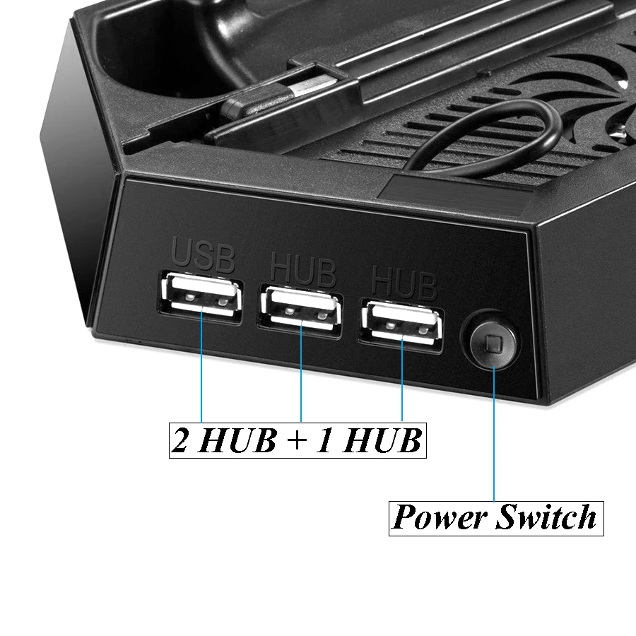 PS4 подставка для двух контроллеров Зарядное устройство зарядки док станции кулер