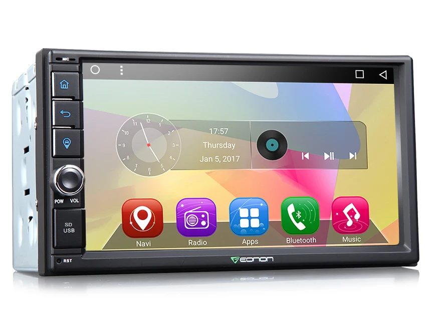 GA2162 двойной Din 7 &quotШтатная ОС Android 6 0 стерео 2din автомобиля радио 1024x600 gps Touch Nav