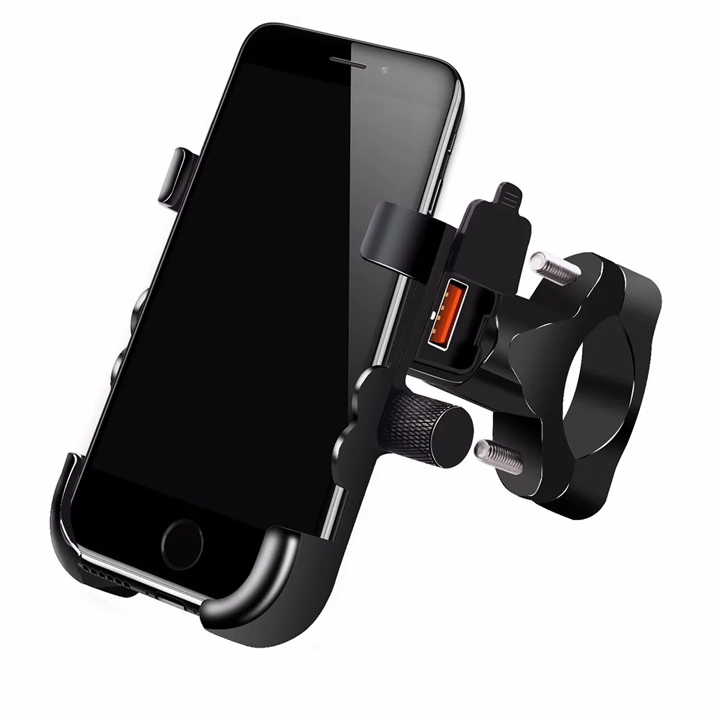 VOBERRY мотоцикл QC 3,0 алюминиевый сплав держатель мобильного телефона с переключателем для смартфона huawei samsung Быстрая зарядка