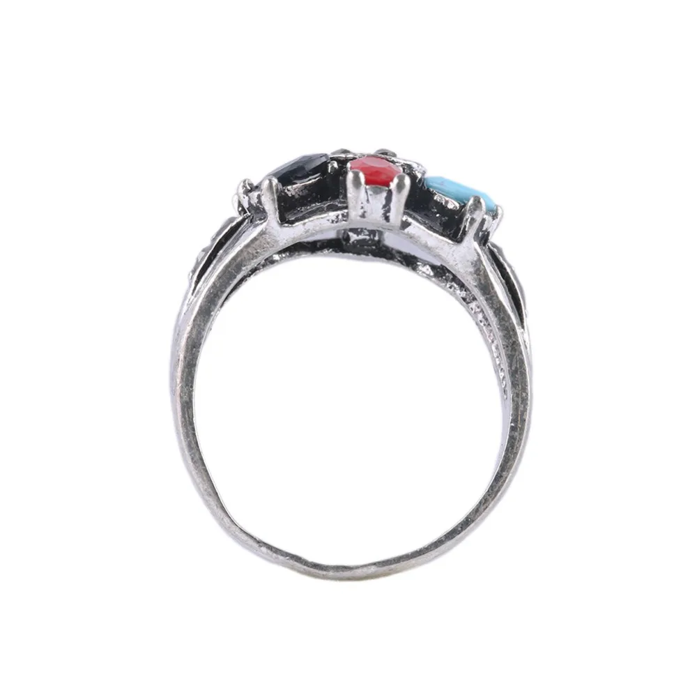 EVBEA роскошное серебряное широкое кольцо женские кольца с цветком и модное