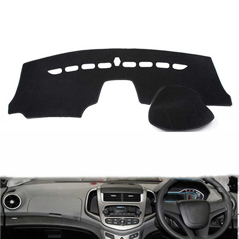 For Chevrolet Aveo sonic 2014 - 2017 Car Styling Non-Slip Bottom Covers Dashmat Dash Mat Sun Shade Dashboard Cover Capter | Автомобили и