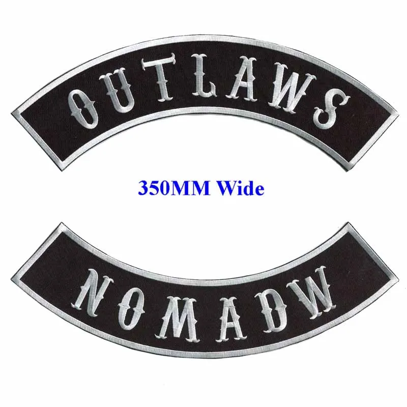 OUTLAWS NOMADW рокер патч на заднюю панель с полной защитой из заплата вышивки 350MM